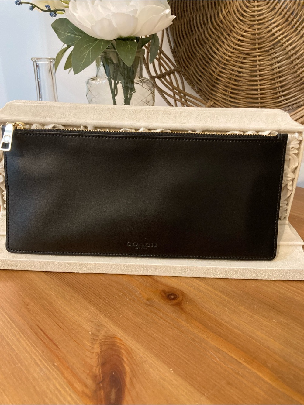 Coach slim long leather zip wallet | clutch